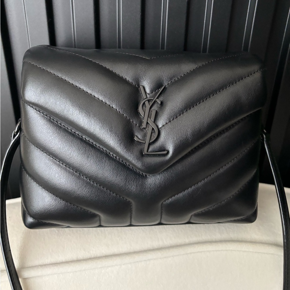 YSL Lou Lou Toy Black on Black bag